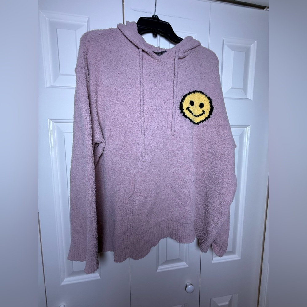 Blue B Collection Hooded smiley Top